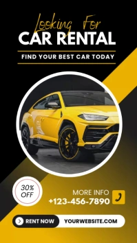 car rental template Instagram Story