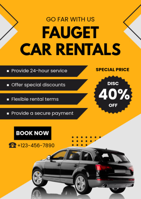 Car Rental Template Example car rental template | PosterMyWall
