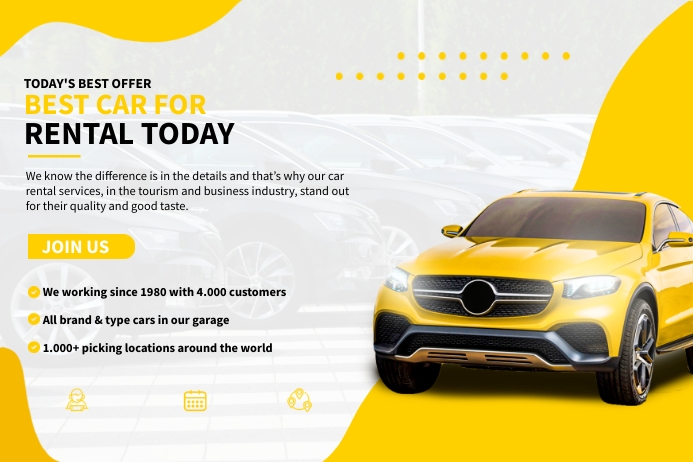 Car Rental Template | PosterMyWall
