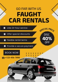 Car Rentals A2 template