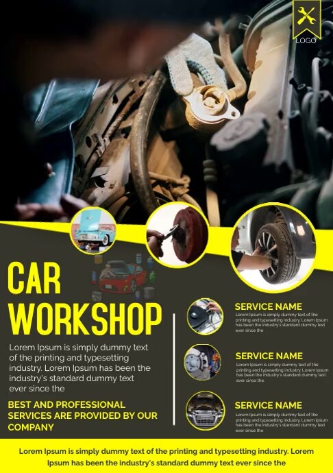 Car repair & maintenance Services Template | PosterMyWall