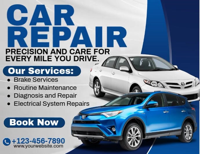 Brake Replacement Ad Examples Car Repair Ads Template | PosterMyWall