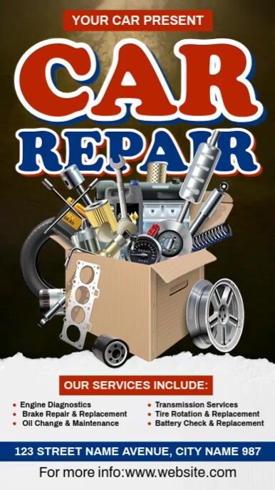 Car Repair Ads Instagram Reel template