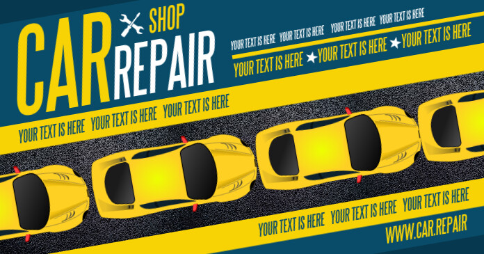 Car Repair Banner Template Postermywall