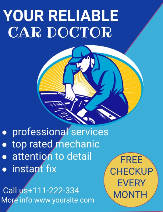 Car repair Template PosterMyWall Car repair Template PosterMyWall