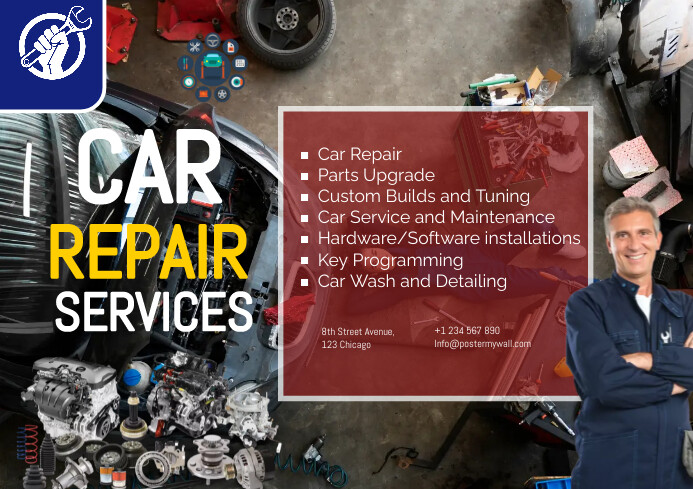 Car Repair Template PosterMyWall