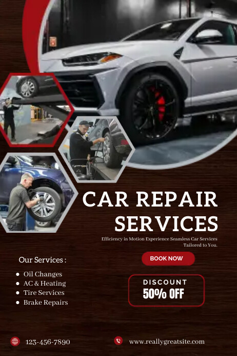Car Repair Design template | PosterMyWall