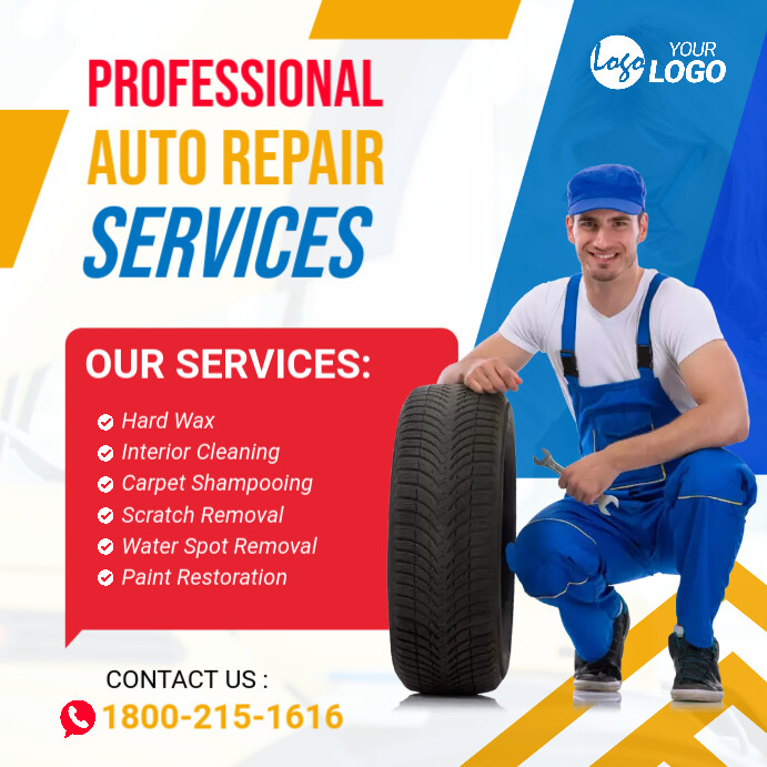 Car Repair Service Ad Template | PosterMyWall