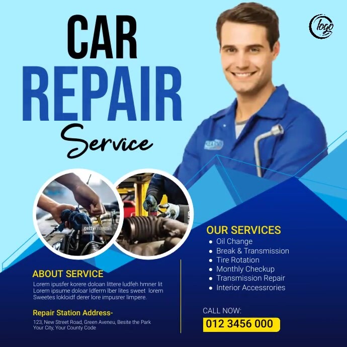 Car repair service banner ad Template | PosterMyWall