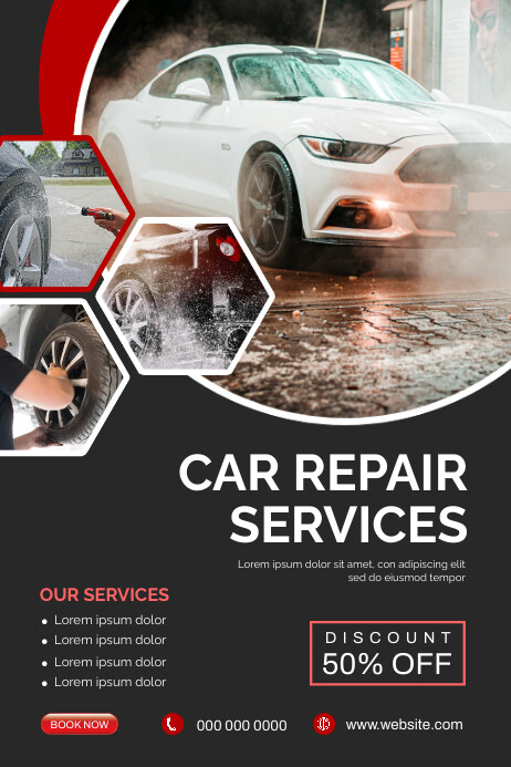 car repair service poster Template | PosterMyWall