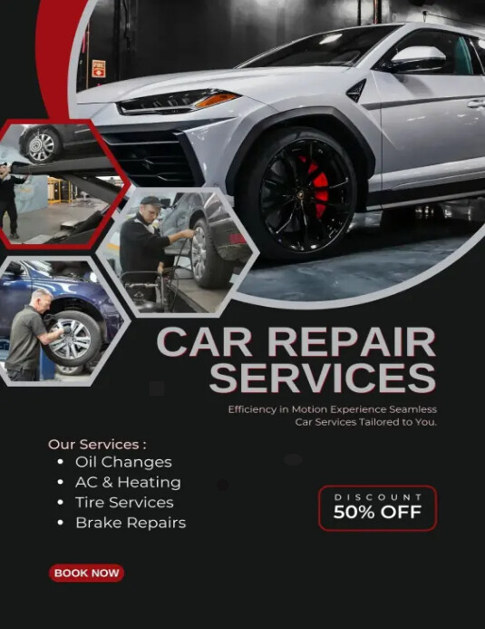 car repair service posters Template | PosterMyWall