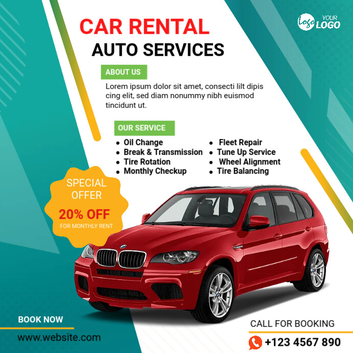 Car Repair Service Template | PosterMyWall