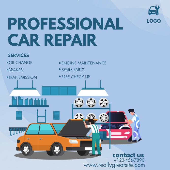 Car repair template PosterMyWall Car repair template PosterMyWall