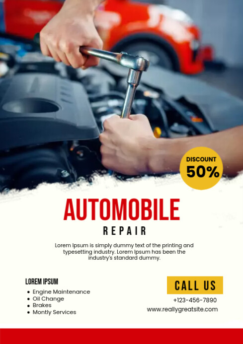 car repair template PosterMyWall car repair template PosterMyWall