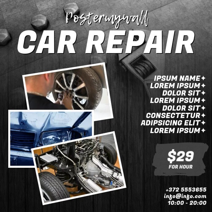 Car Repair Video Ad template | PosterMyWall