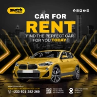 Car sale & rent facebook cover template Instagram 帖子