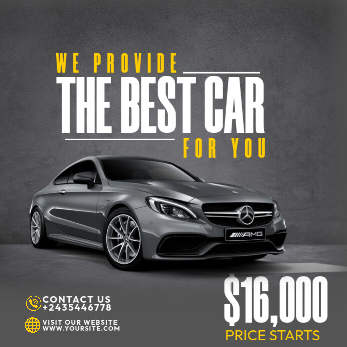 Car Sale Сообщение Instagram template