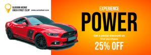 Car Sale Discount Flyer Portada de Facebook template