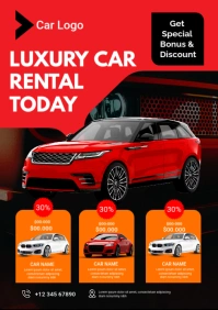 Car Sale Flyer A3 template