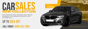 Car Sale Promotion Email Header Banner template