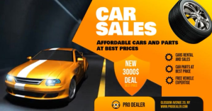 Car Sales Flyer Template Facebook Event Cover