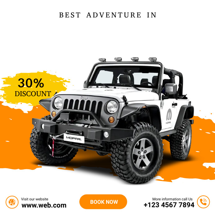 car service ad template Square (1:1)