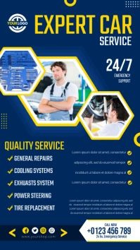 car service ads Digital Display (9:16) template