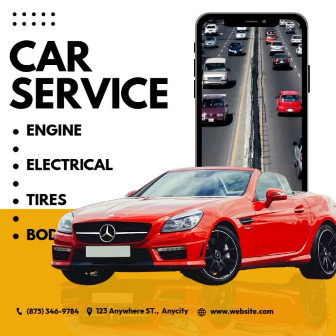 Vehicle Service. Add Car Service Ads Template | PosterMyWall