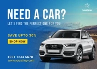 Car Service Banner Template Kartu Pos