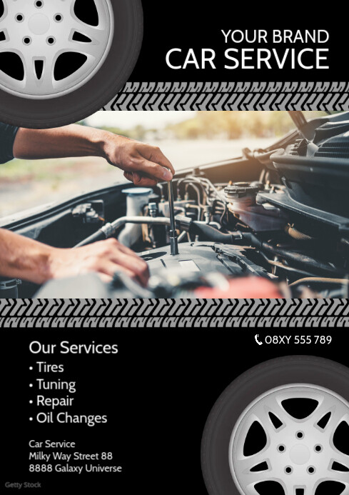 Car Service Flyer Offer Garage Repair Ad Template | PosterMyWall