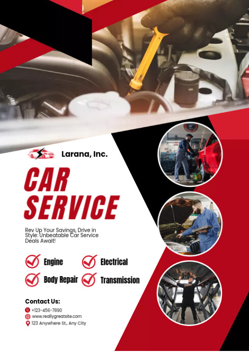 Modèle car service template | PosterMyWall