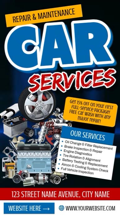 Car Services Instagram Reel template
