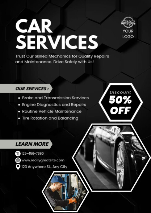 car services template | PosterMyWall