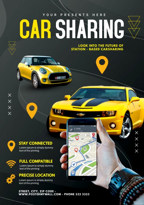 CAR SHARING Template | PosterMyWall