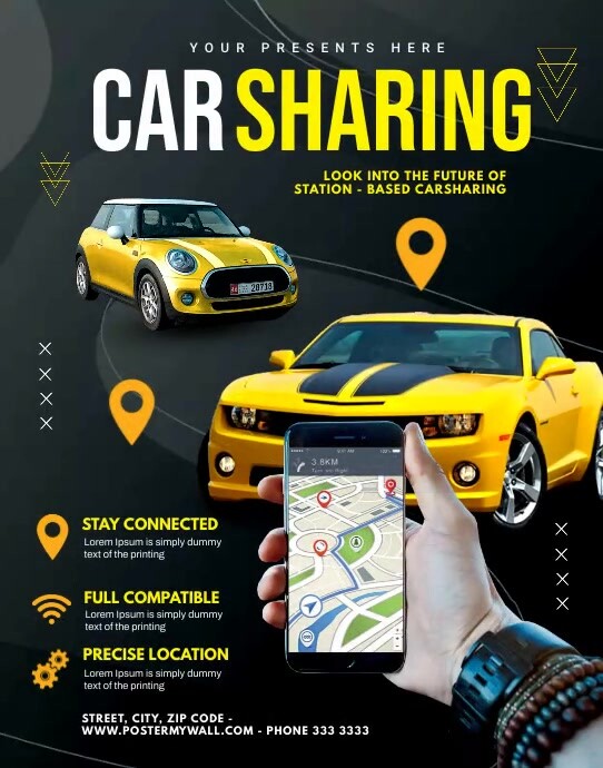 CAR SHARING Template PosterMyWall