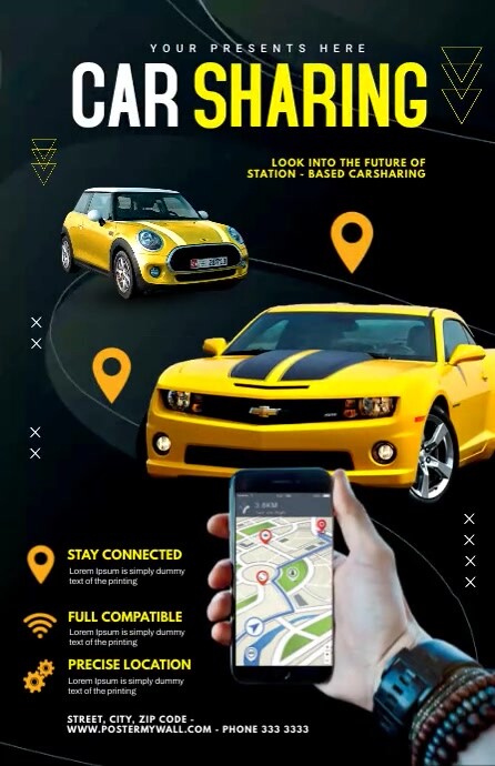 CAR SHARING Template PosterMyWall