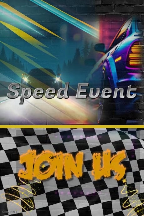 Car show, Racing Event,speed Race,auto race Poster template