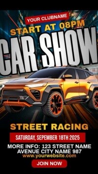 Car Show Reel Instagram template