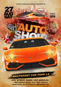 car show A4 template