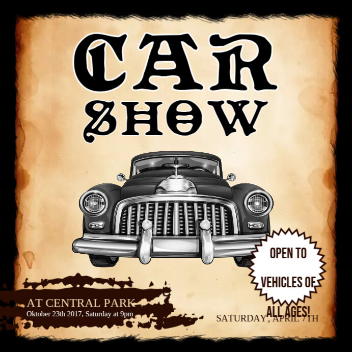 Car Show Event Template | PosterMyWall