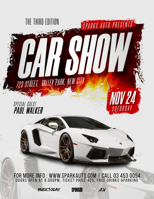 Car Show Flyer Template