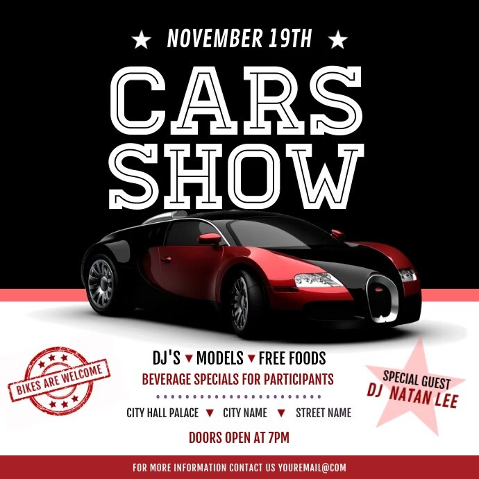 Car Show Event Invitation Instagram Video Template | PosterMyWall