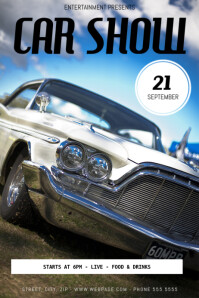 free car show flyer template
