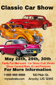 Car Show Display Board Car Show Display Board