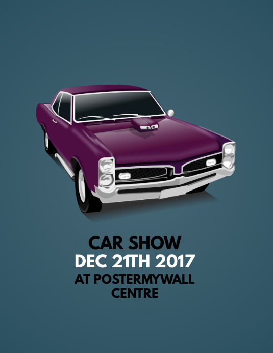 Car show flyer template PosterMyWall