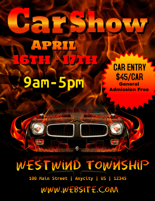 Car Show Template Car Show Template