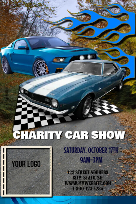 Car Raffle Poster Example Copy of Car Show Fundraiser | PosterMyWall