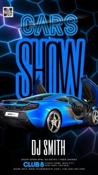 Car Show Poster Digitalanzeige (9:16) template
