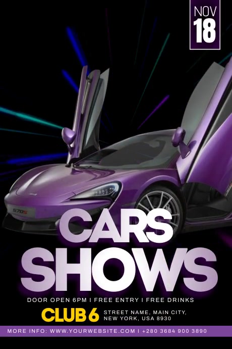 Car Show Poster Template | PosterMyWall
