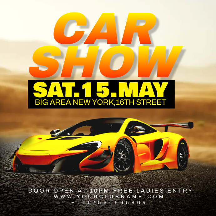 Car Show Poster Template | PosterMyWall